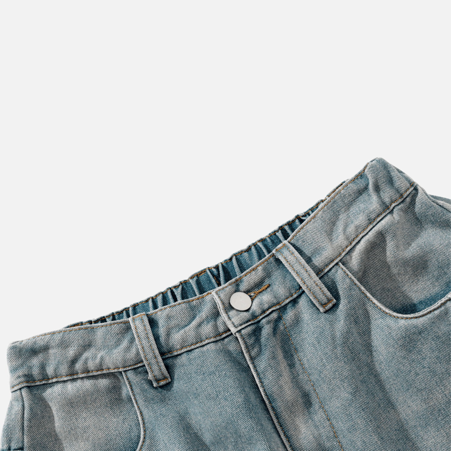 Vintage Washed Panel Jeans