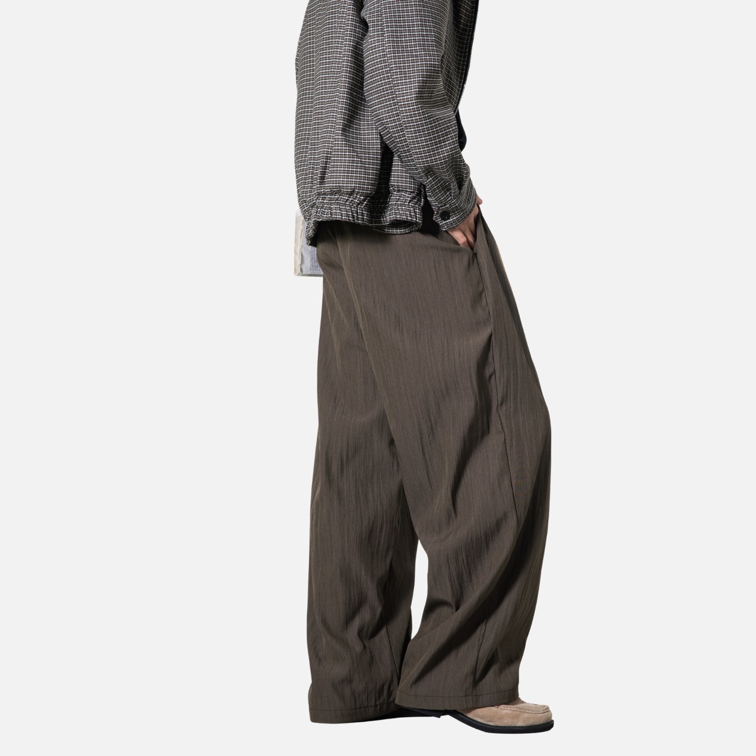 Japanese Wrinkled Texture Trousers