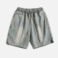 Gewaschene Jorts mit Schlitzdesign