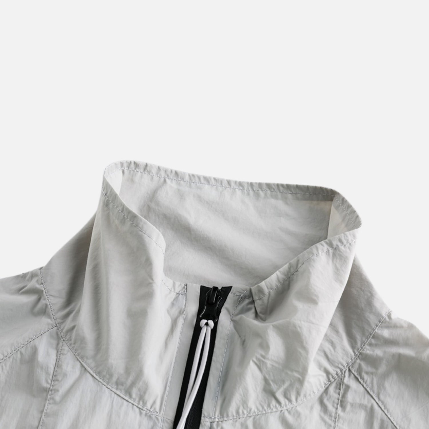 Vintage Athletic Stand-Collar Jacket