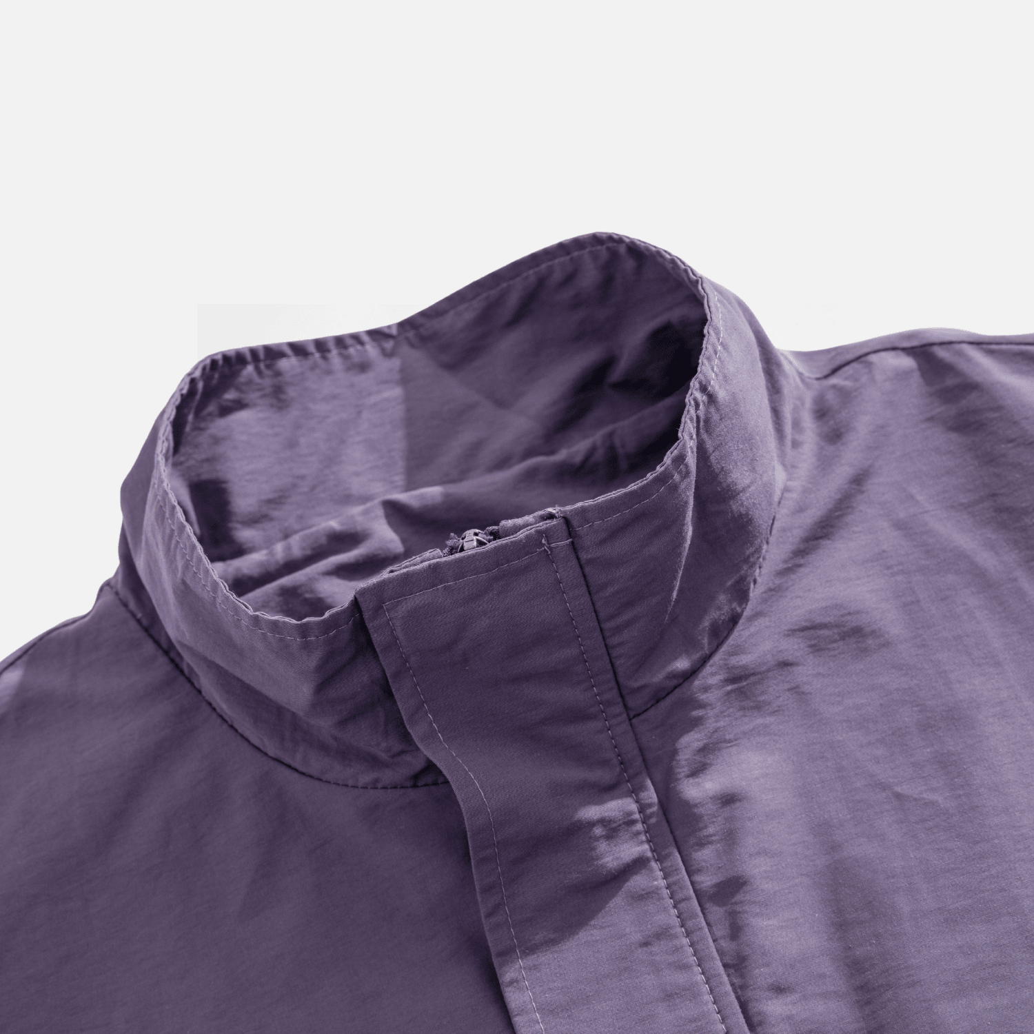 Abrigo táctico impermeable con textura y media cremallera