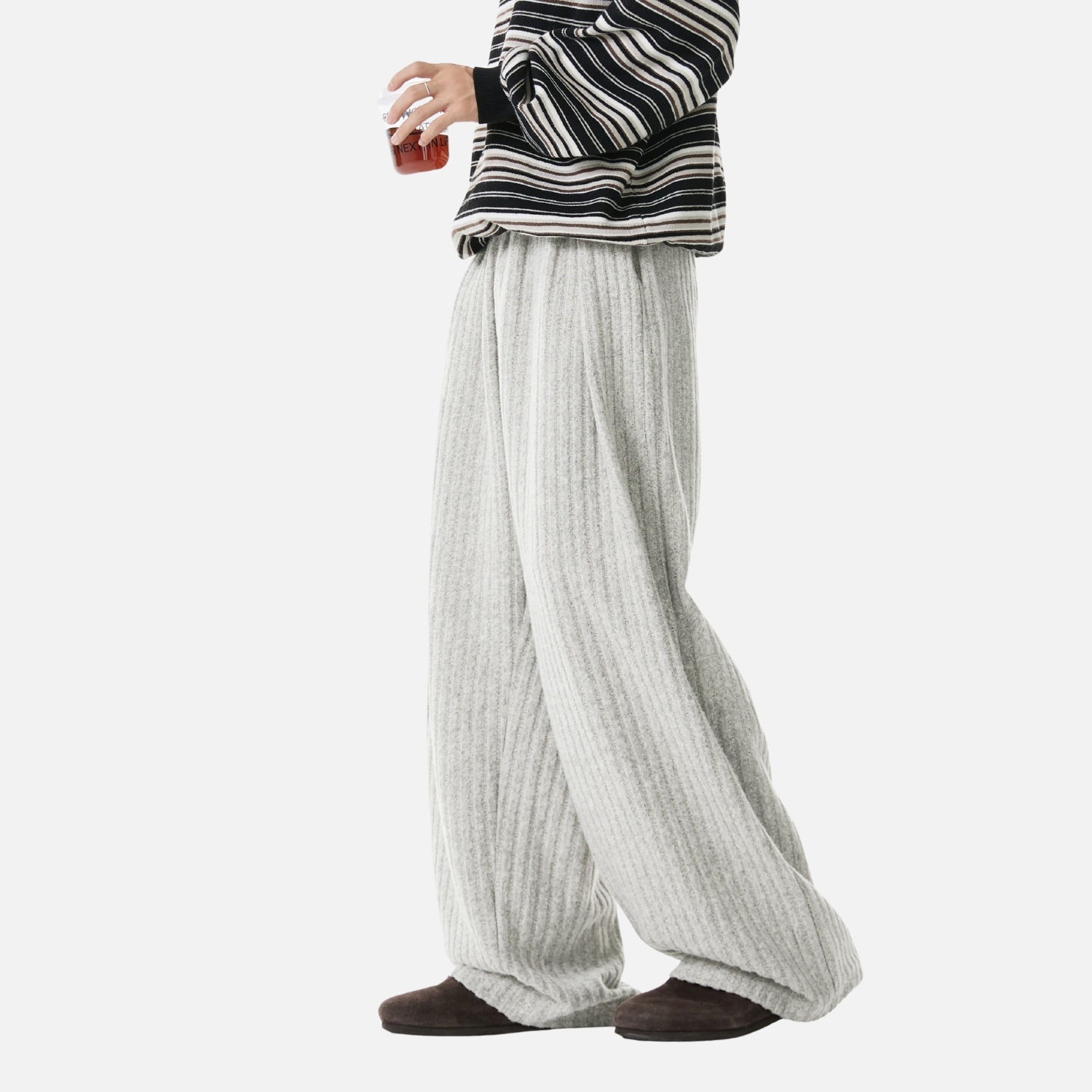 Textured Fleece Relaxed Sweatpants