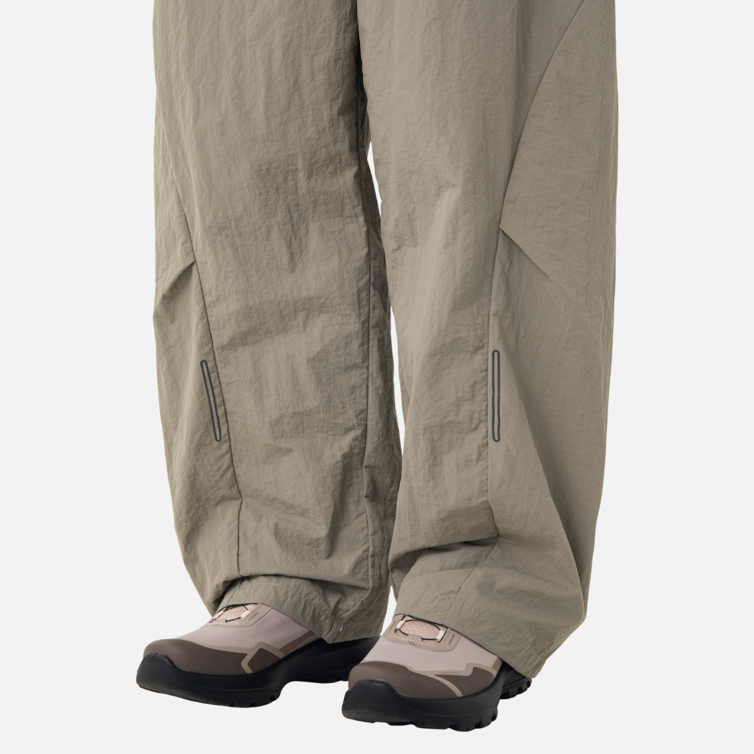 Segmented Adjustable Belt Cargo Pants