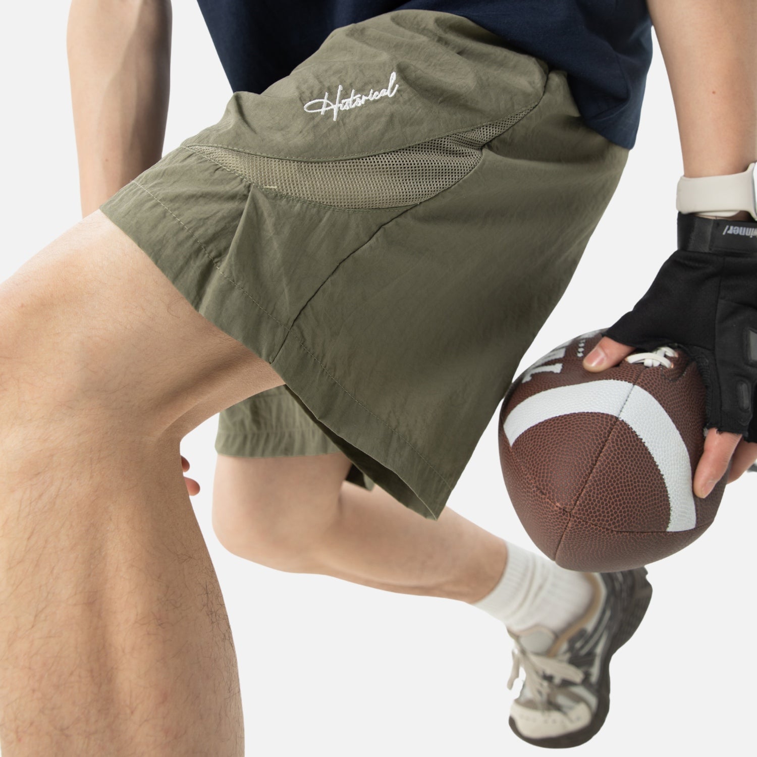 Mesh Panel Breathable Shorts