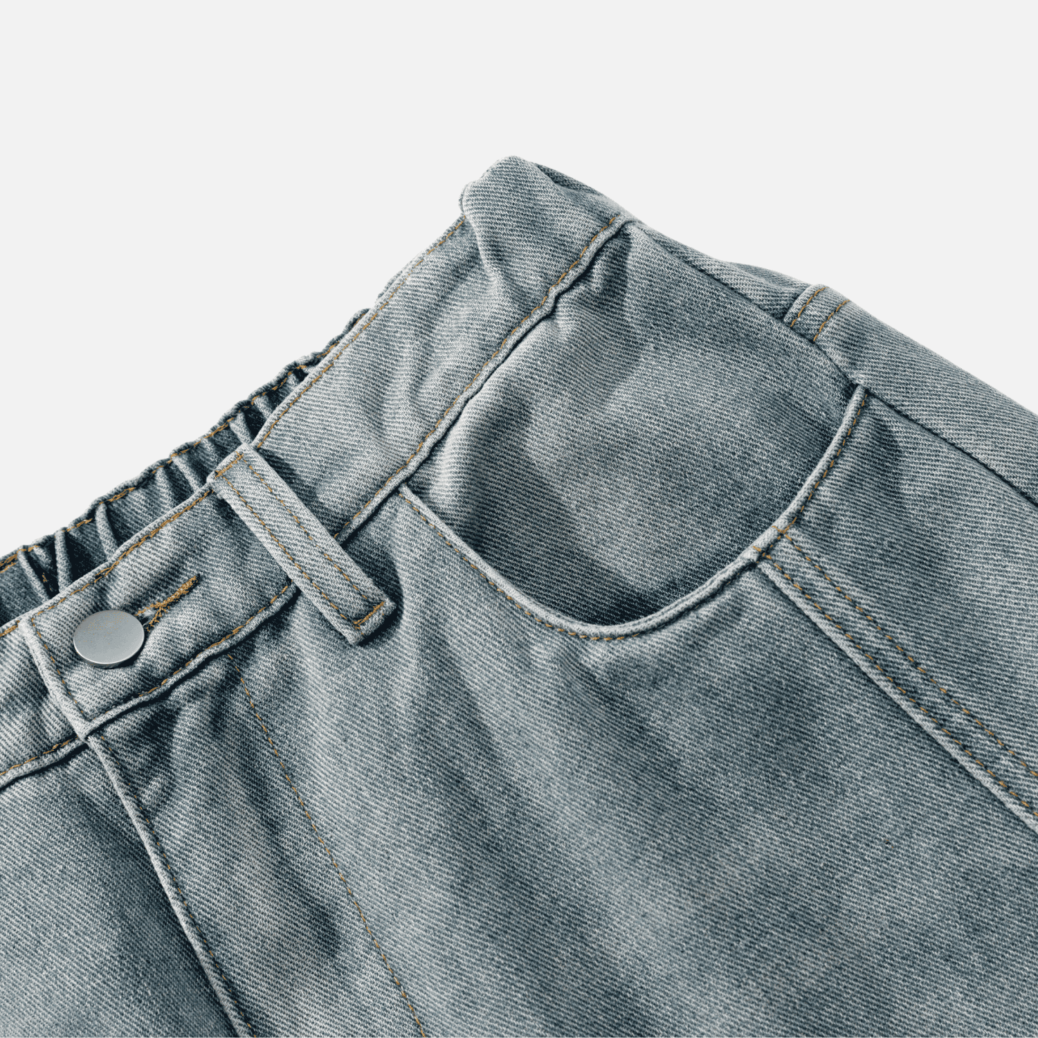 Vintage Washed Panel Jeans
