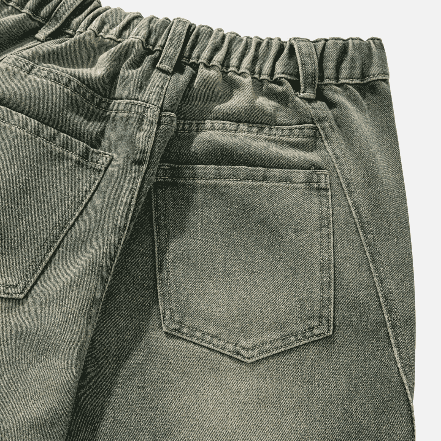 Patchwork Washed Jeans