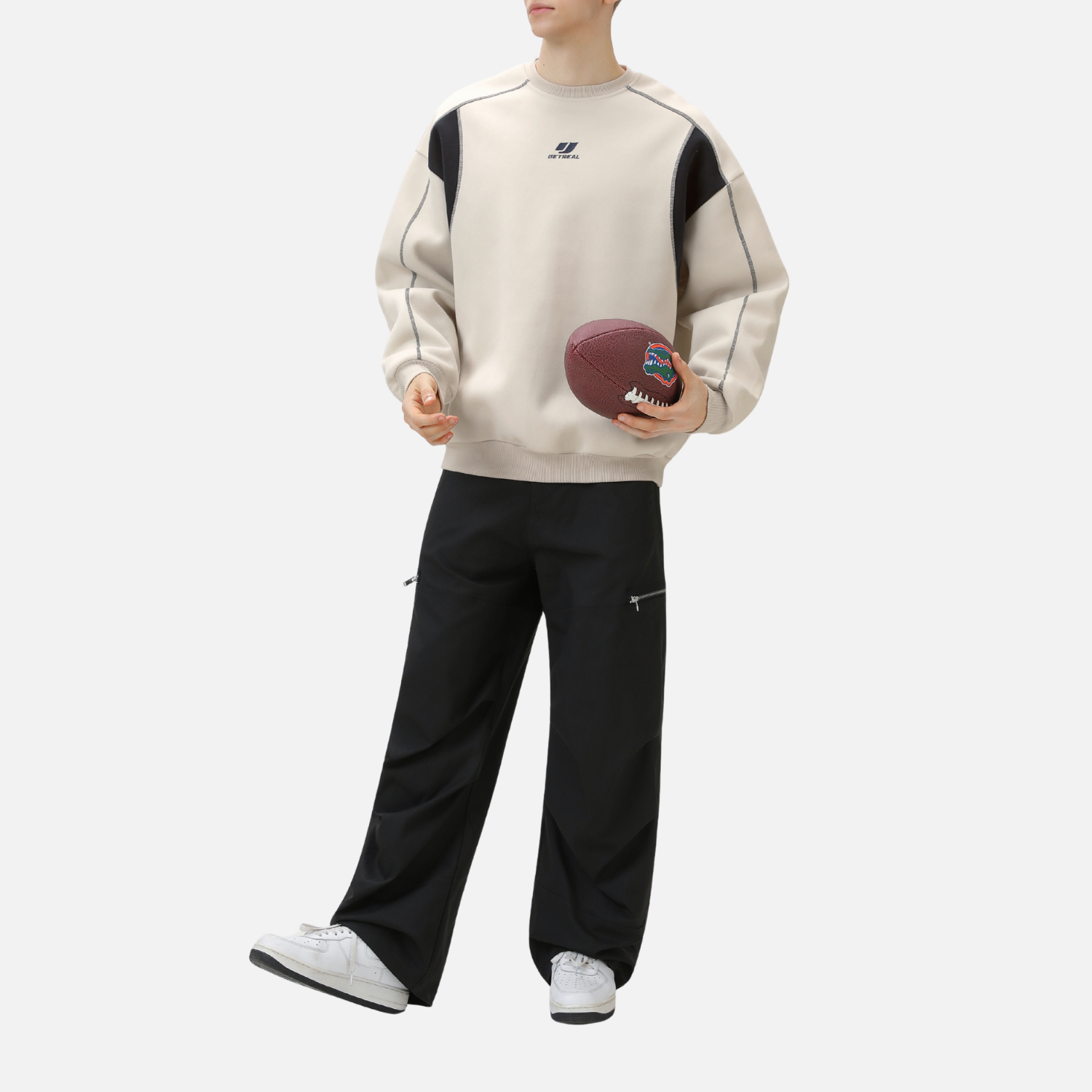 Colorblock Stitch Heavyweight Sweatshirt