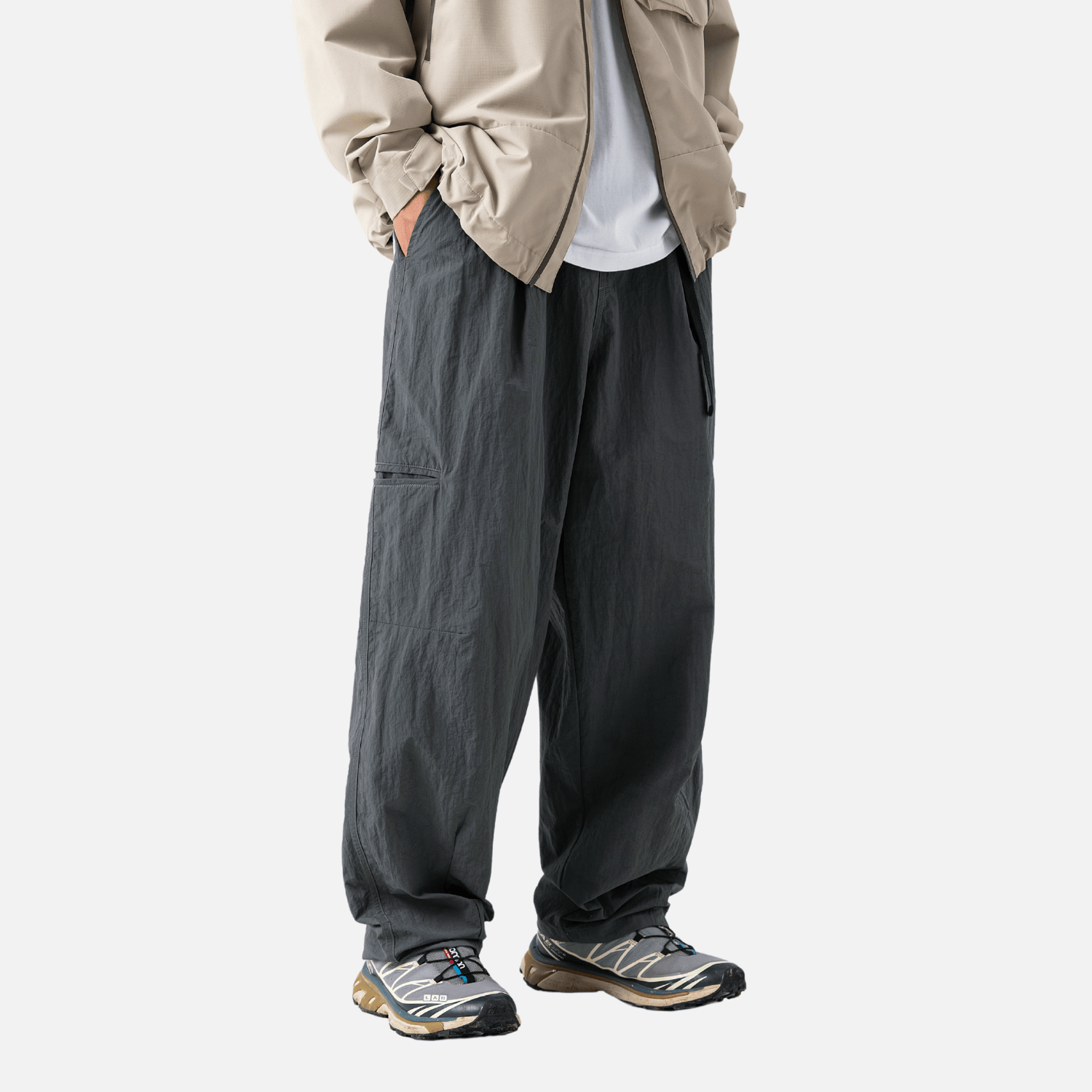 Pantalones Yamamoto con cinturón repelentes al agua