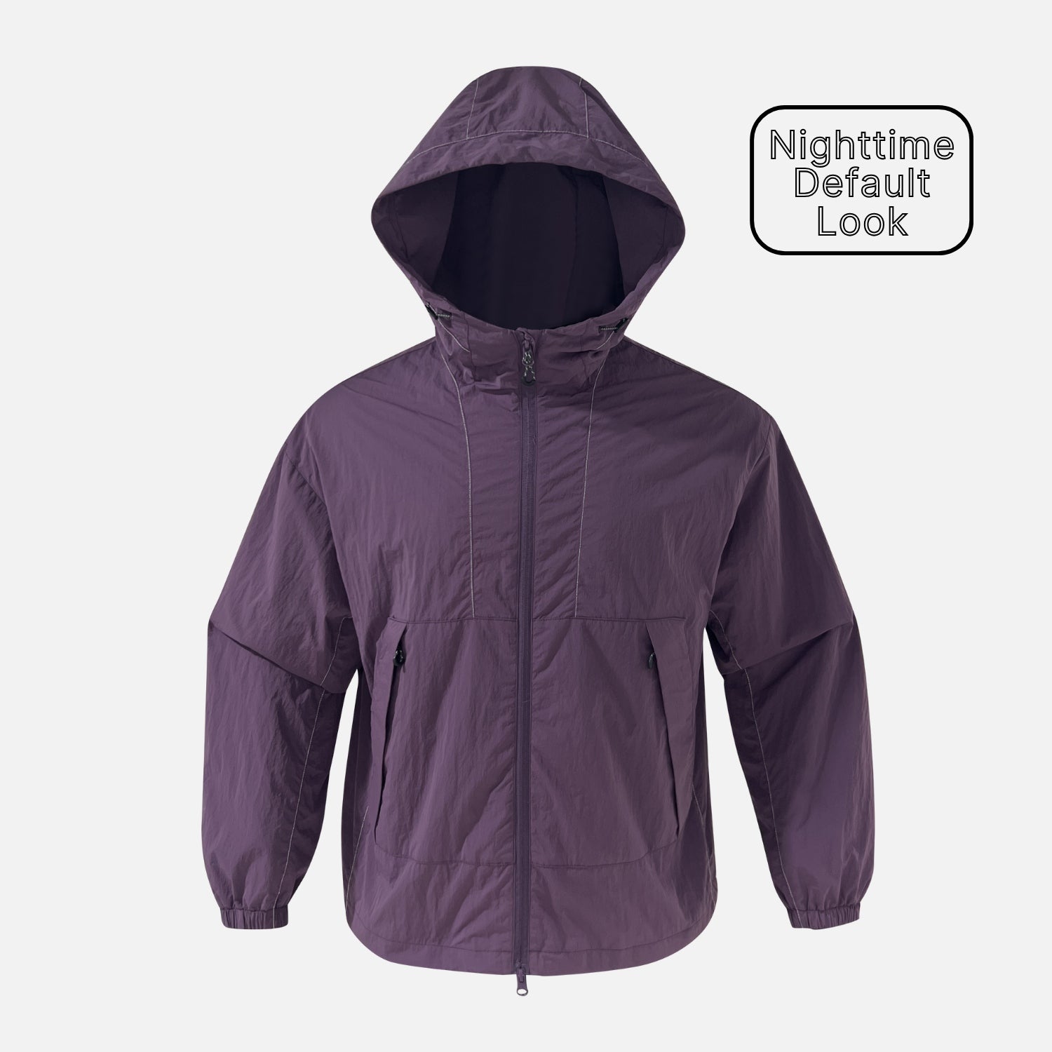 Wasserdichte, leuchtende Windjacke