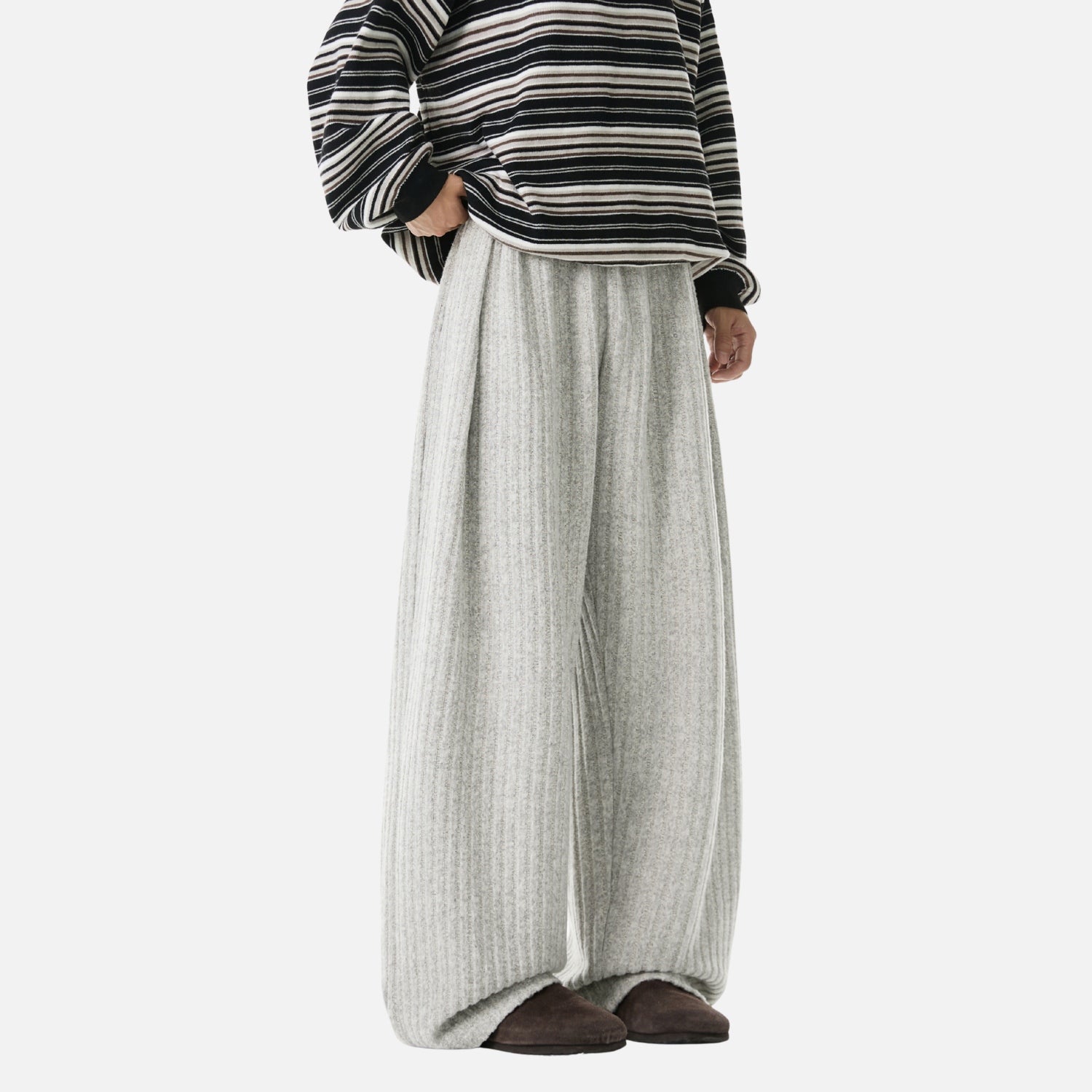 Textured Fleece Relaxed Sweatpants