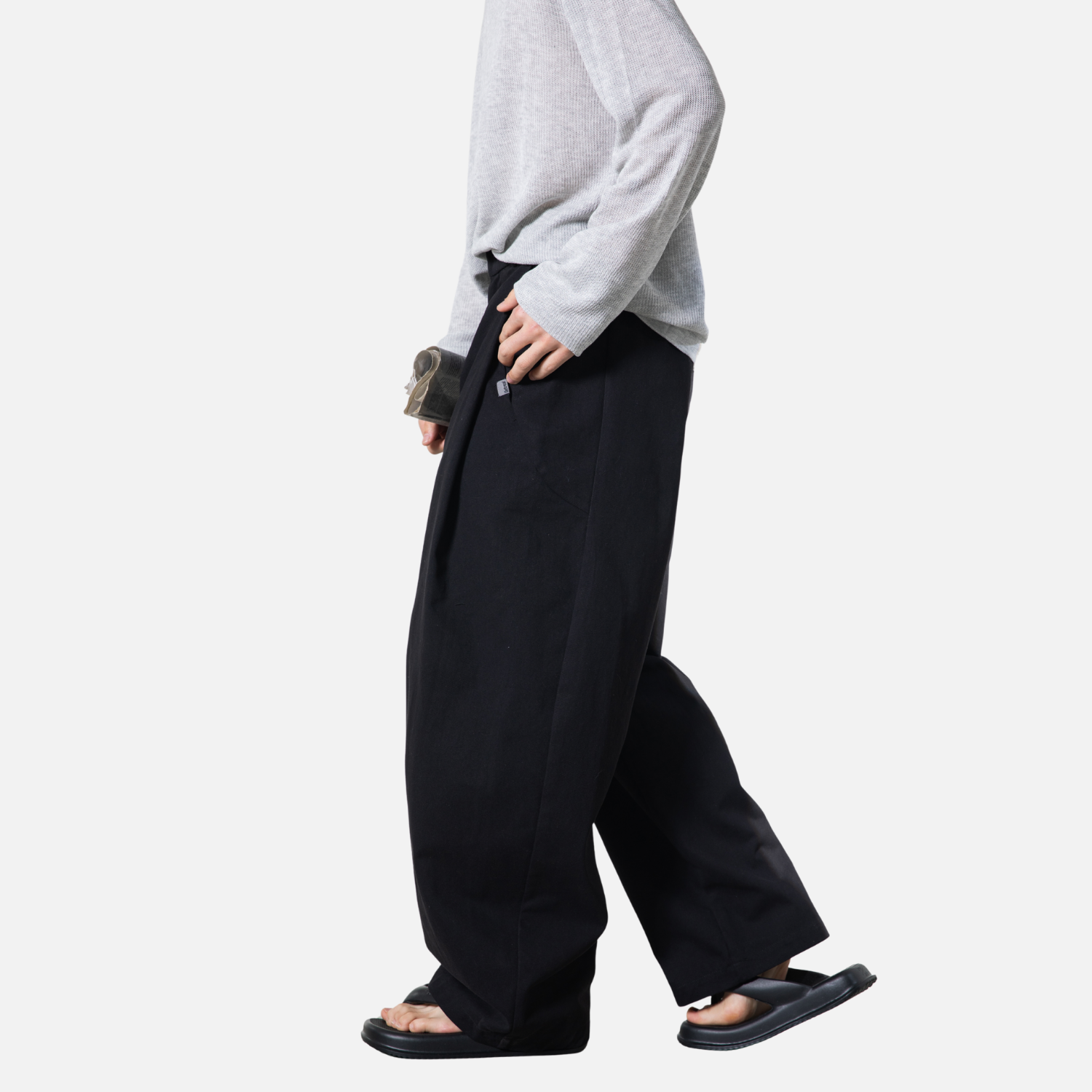 Pleated Vintage Cotton Pants