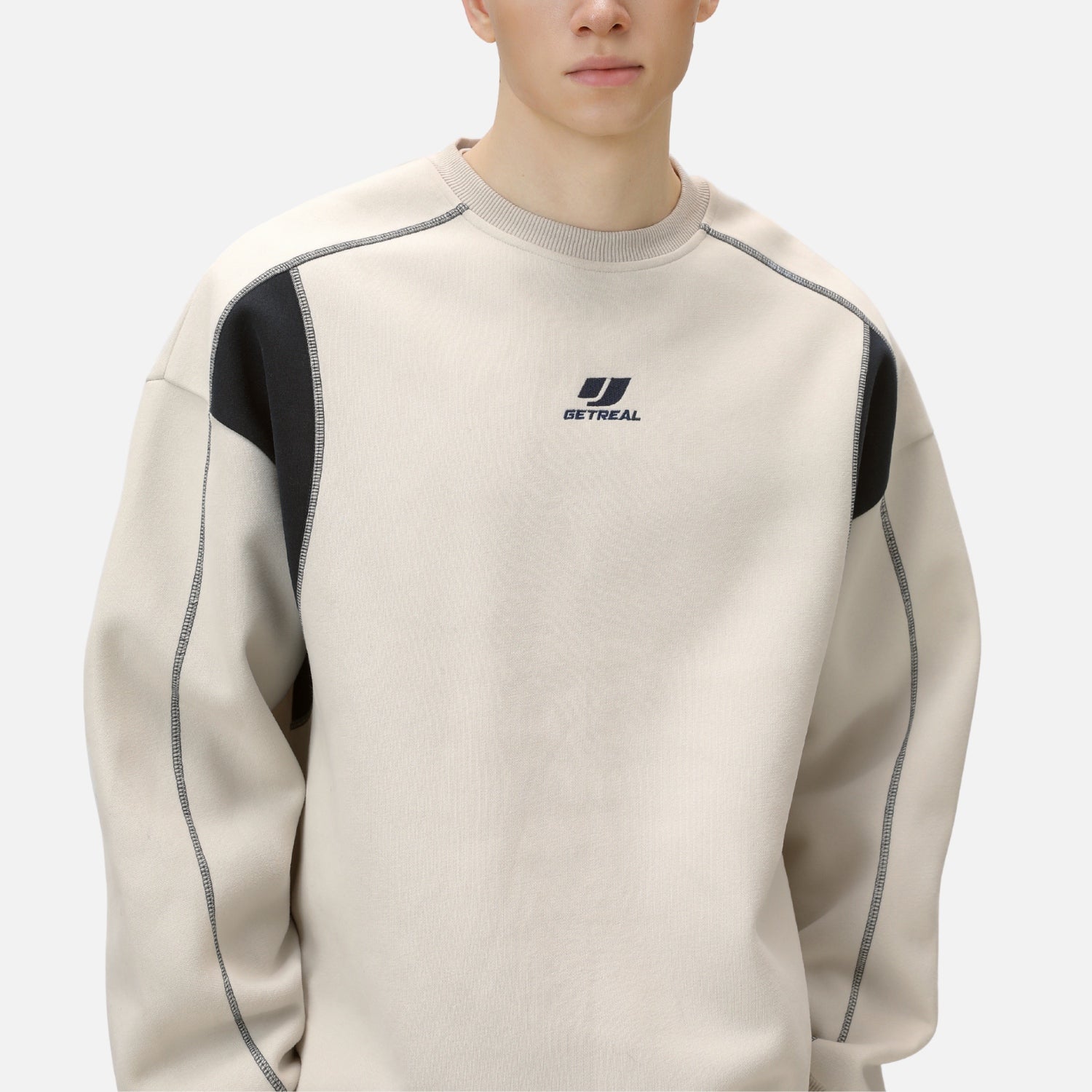 Colorblock Stitch Heavyweight Sweatshirt