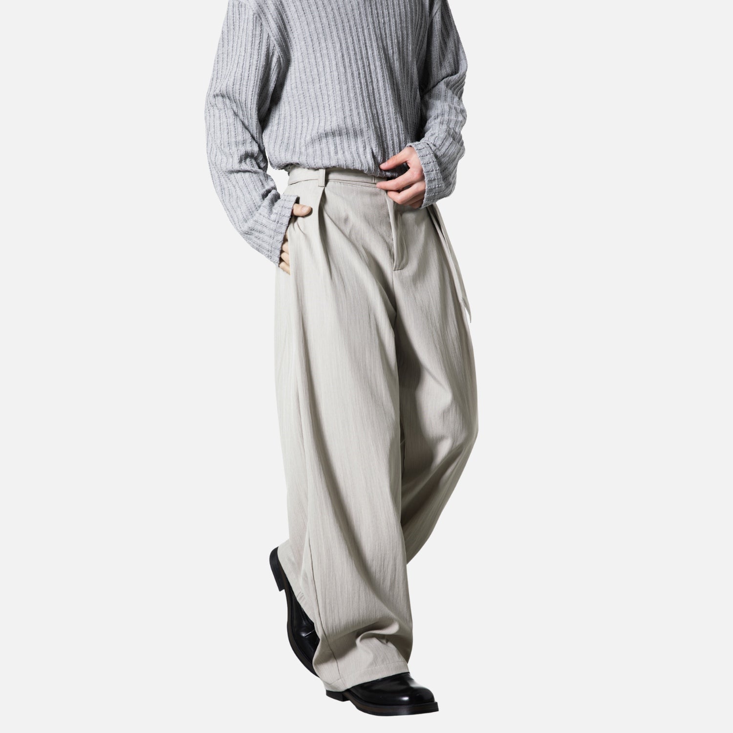 Japanese Wrinkled Texture Trousers