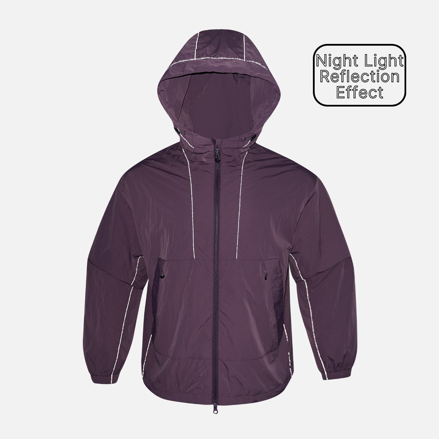 Wasserdichte, leuchtende Windjacke