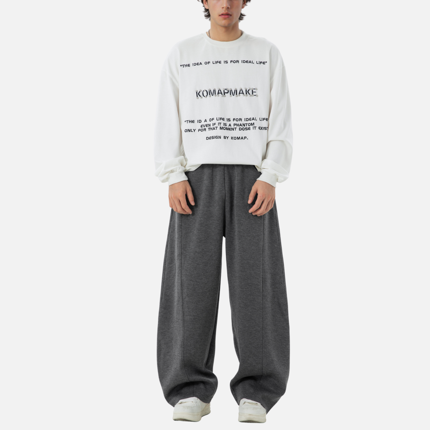 Paneled Texture Track Pants