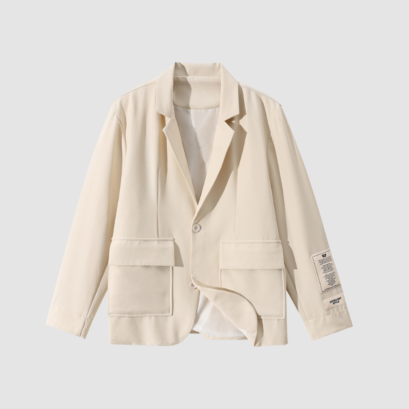 Lässiger Blazer mit aufgesetzten Taschen