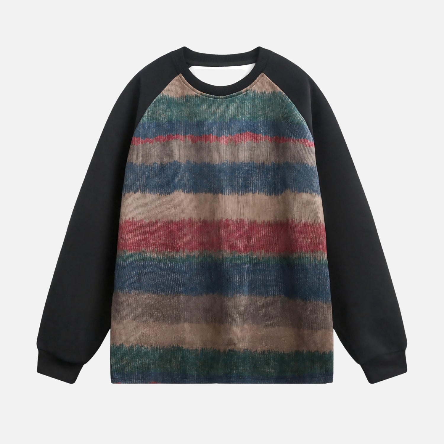 Vintage Gradient Colorblock Sweatshirt