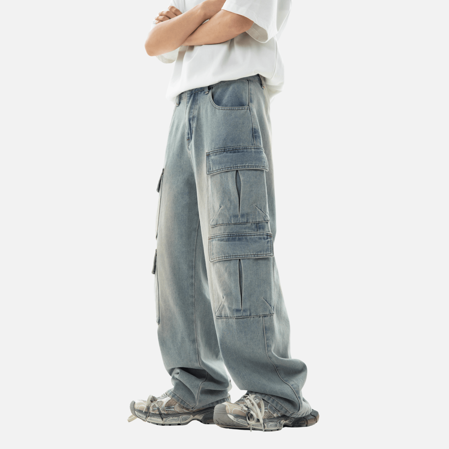 Multi-Pocket Cargo Jean
