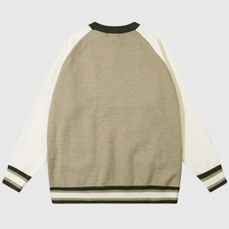Niedlicher Pullover mit aufgesetzter Tasche und Dinosauriermuster
