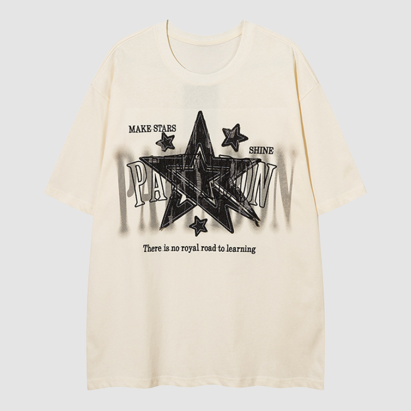 Camiseta con parche de estrella callejera
