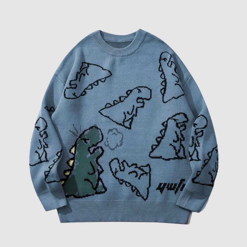 Suéter estampado de dinosaurios