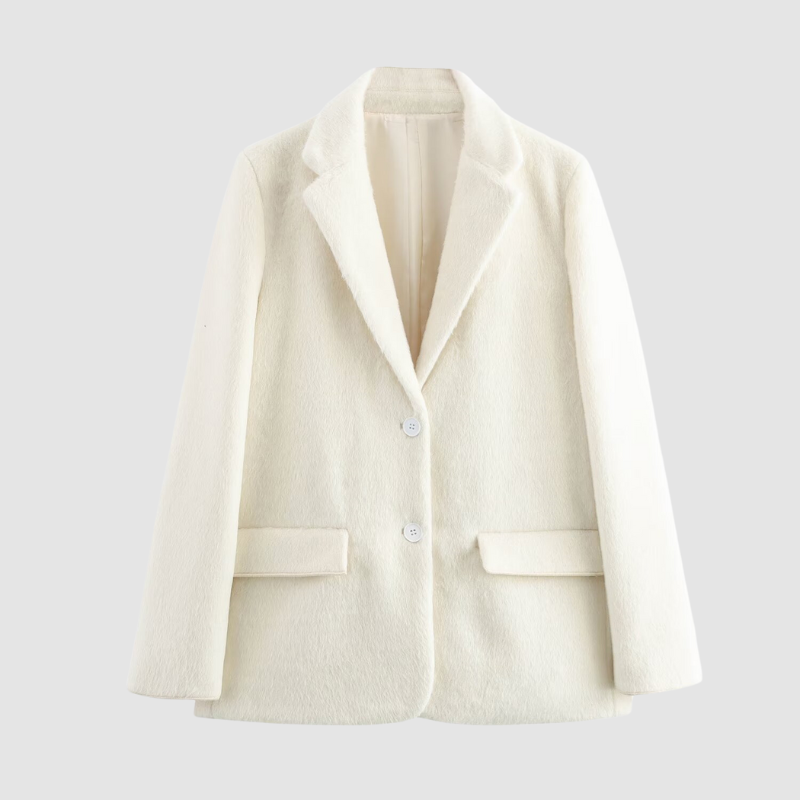 Faux Fur Effect Blazer
