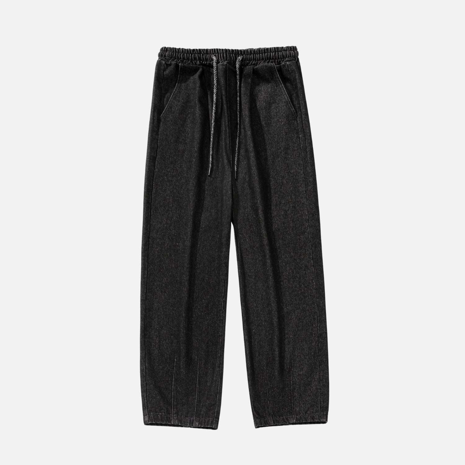 Pleated Hem Jeans