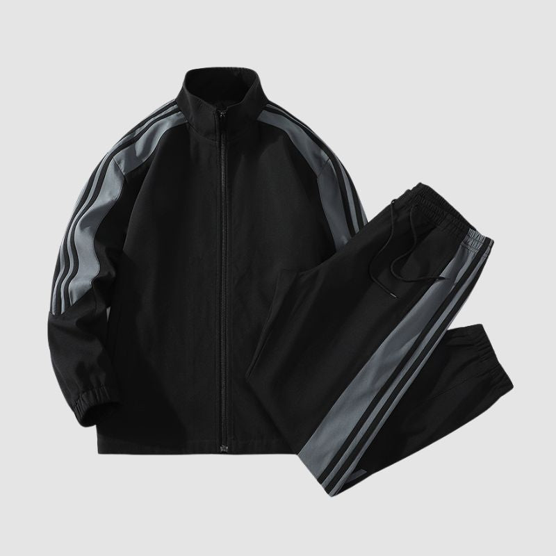 Conjunto de chaqueta deportiva informal y chic urbana