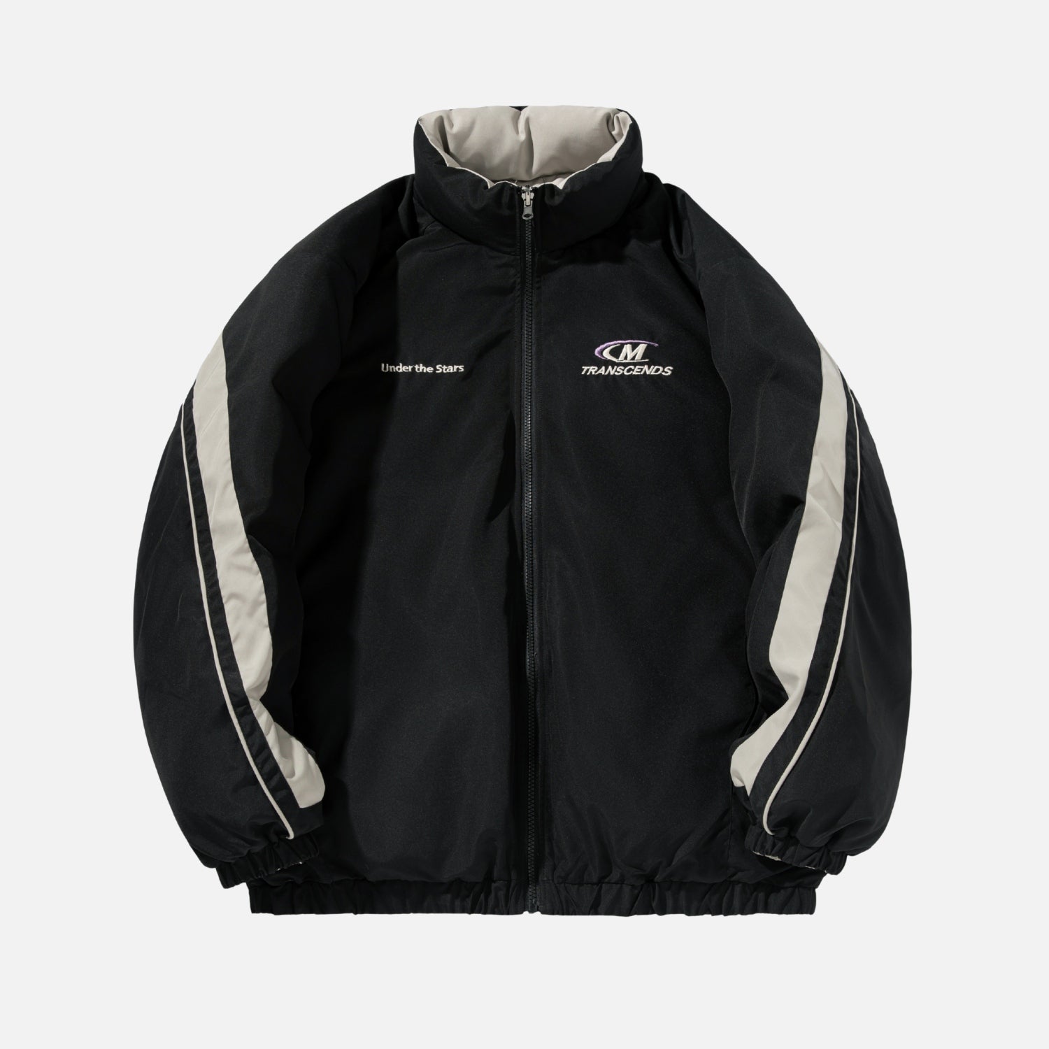Chaqueta acolchada reversible de dos tonos