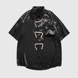 Elegant Heart Embroidered Shirt