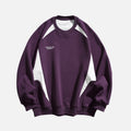 Colorblock Patchwork Crewneck Sweatshirt