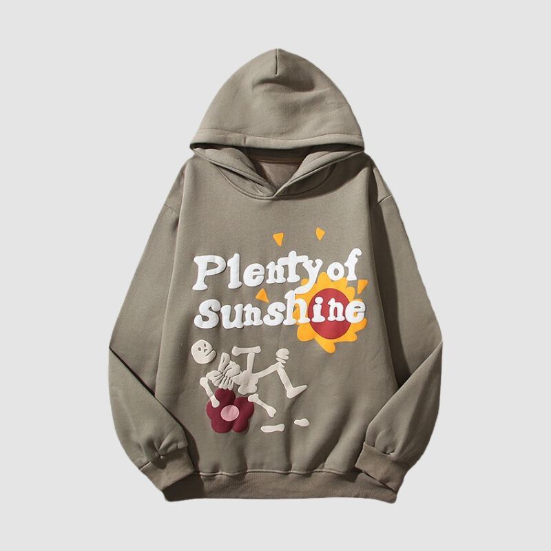 Sudadera con capucha y estampado de grafiti vintage de High Street