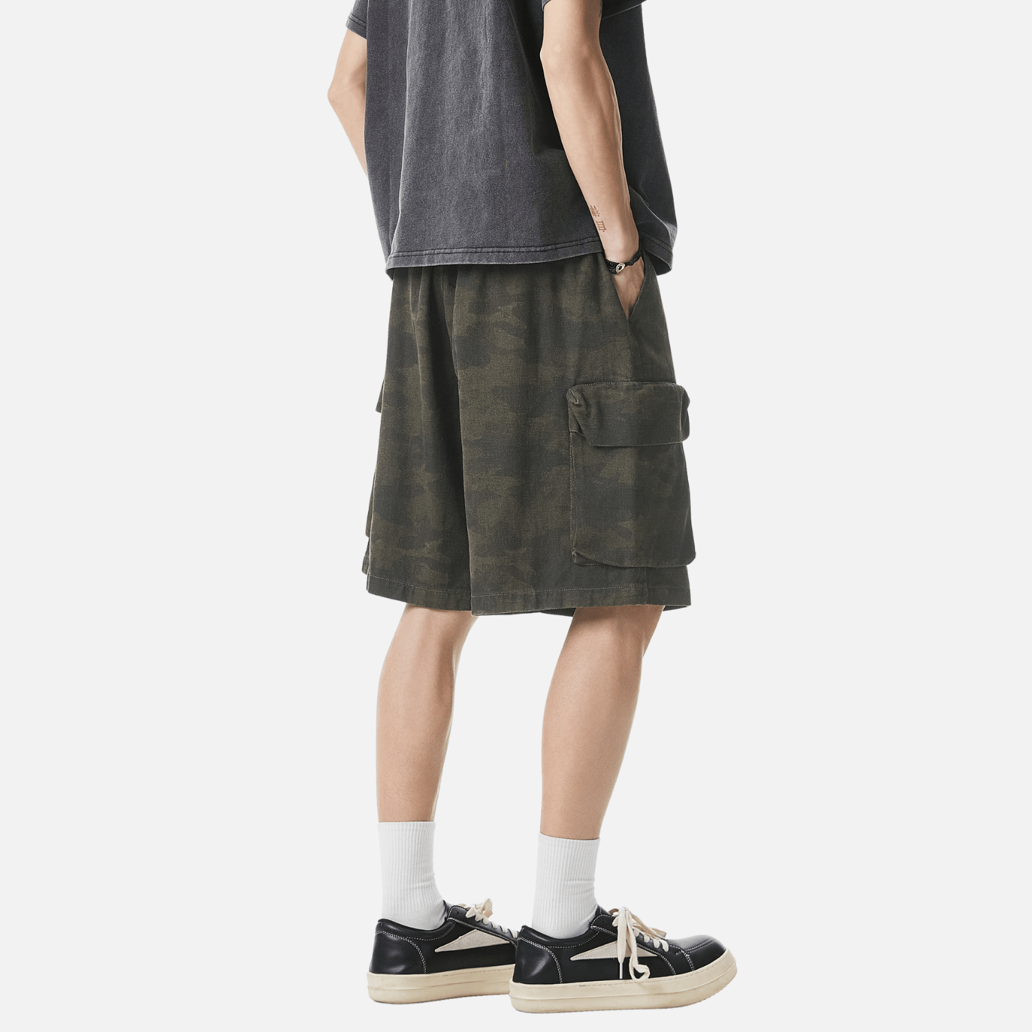 Vintage Camo Cargo Shorts