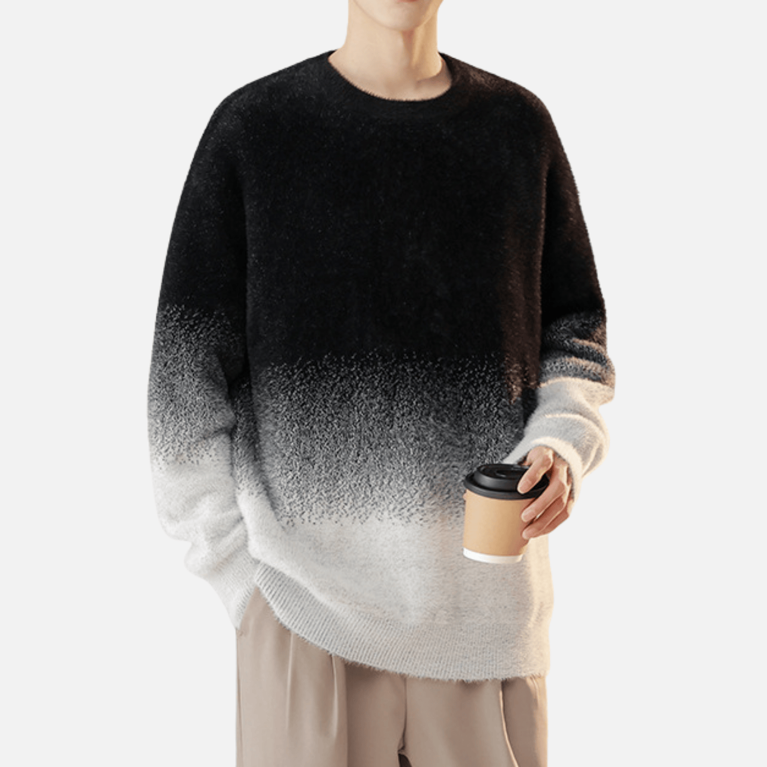 Strickpullover mit Farbverlauf