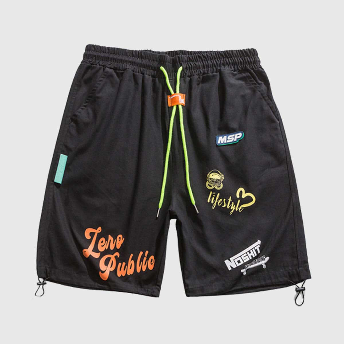 Graphic Cotton Summer Shorts