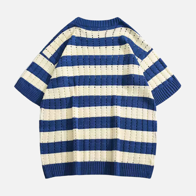 Striped Knit T-Shirt