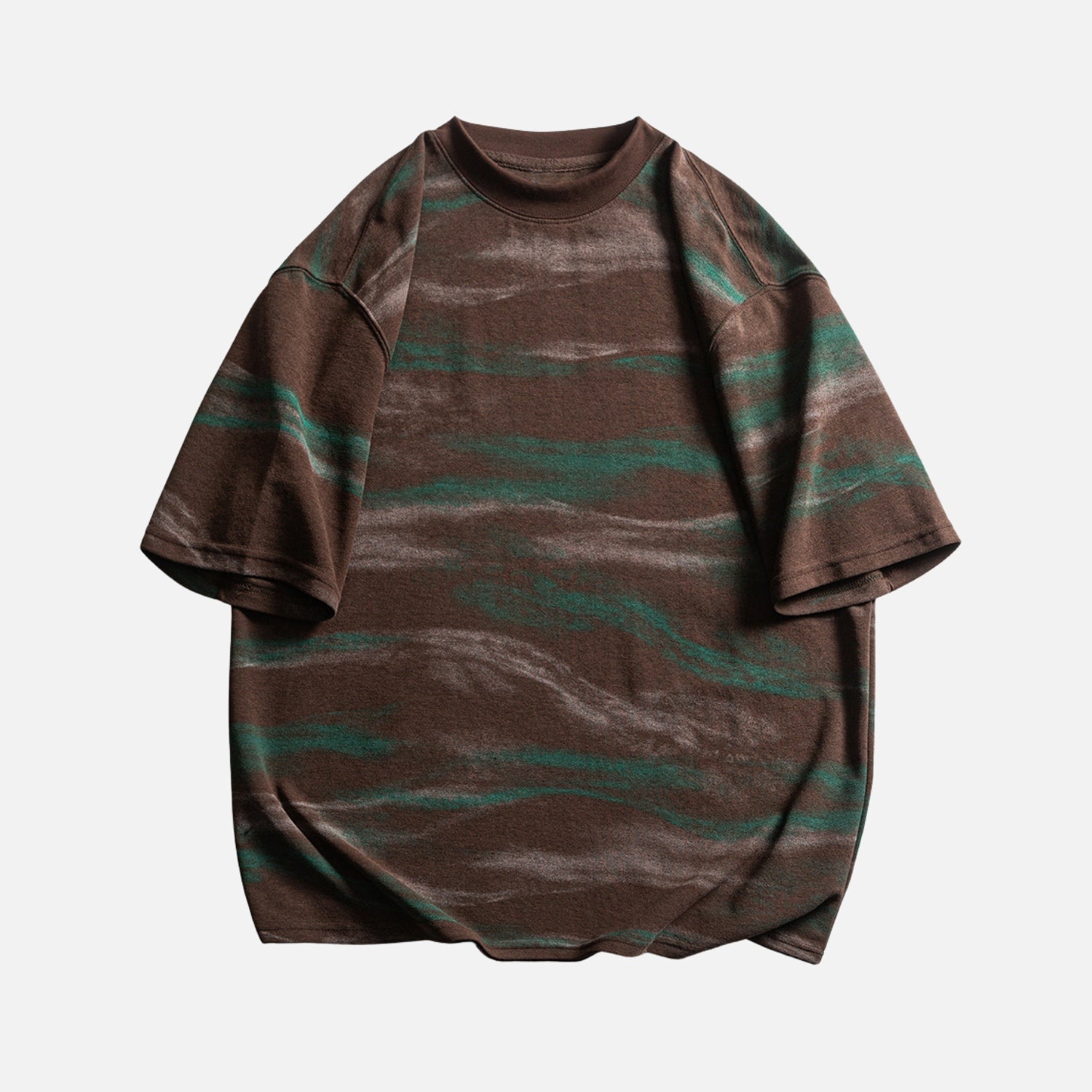 Graphic Colorblock Crewneck Tee