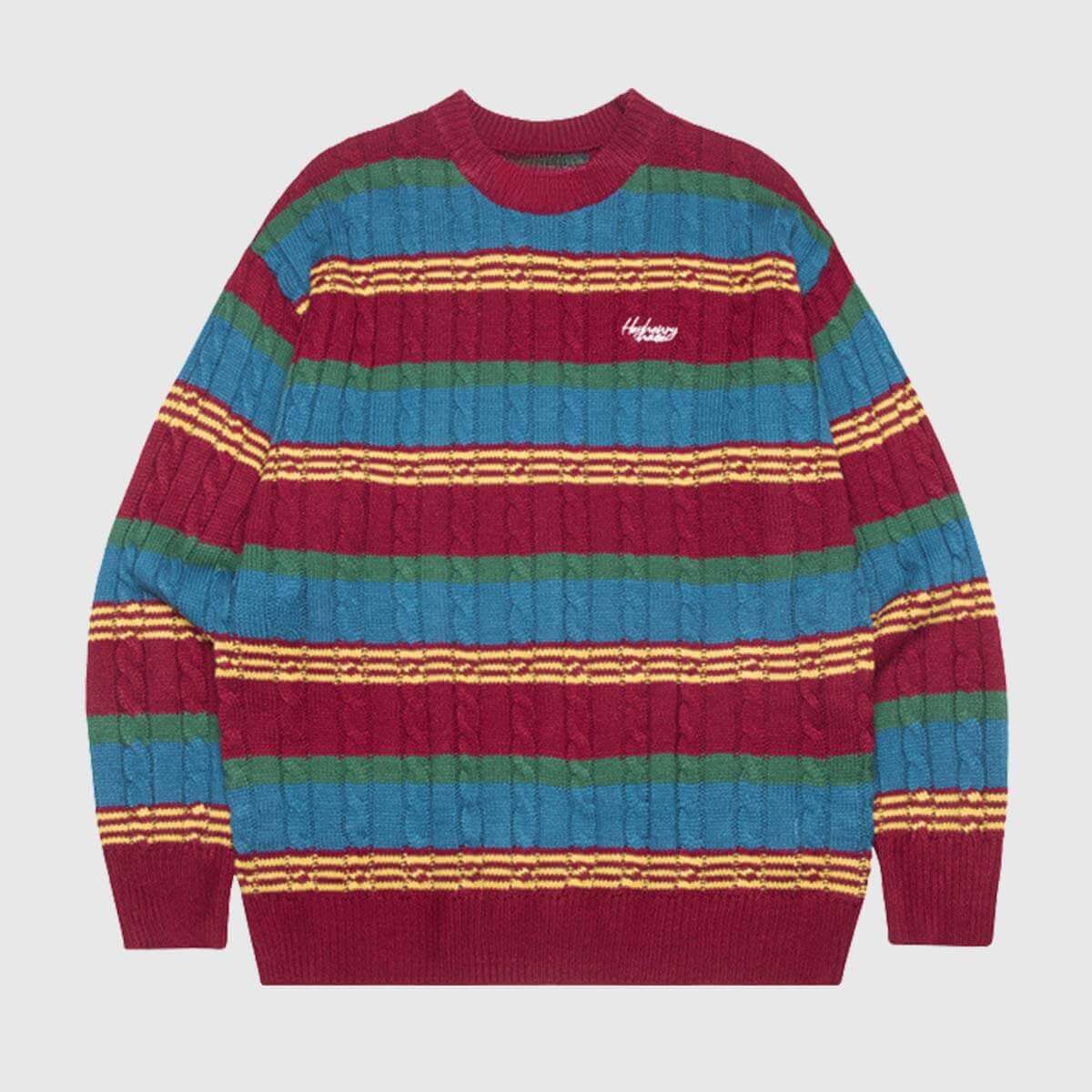 Pullover mit geometrischem Farbblock