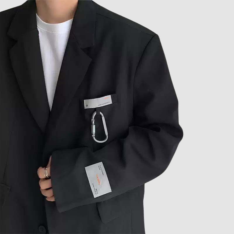 Carabiner Decoration Leisure Blazer