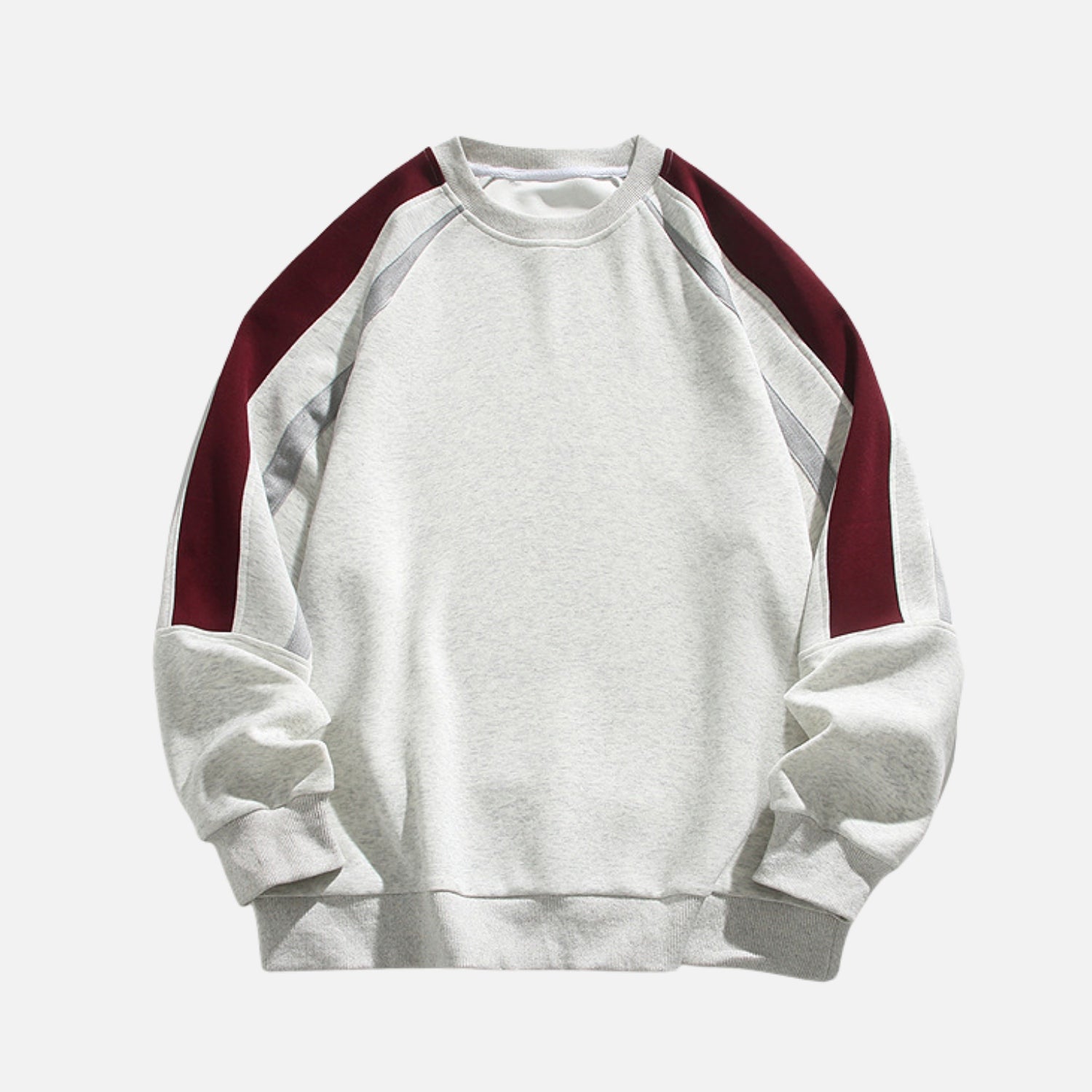 Contrast Panel Colorblock Crewneck Sweatshirt