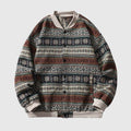 Maglione con stampa floreale retrò