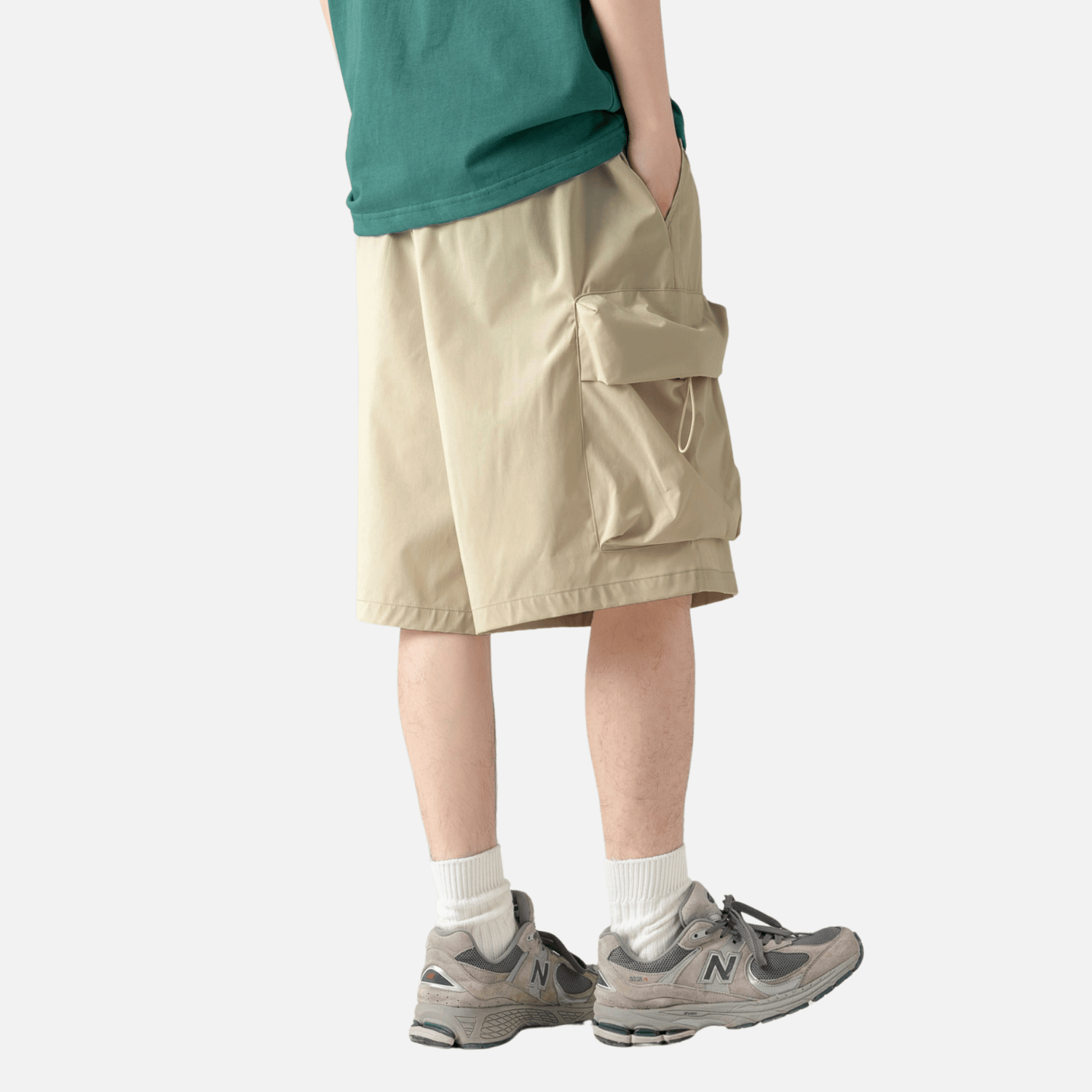 Pantalones cortos cargo con bolsillos grandes