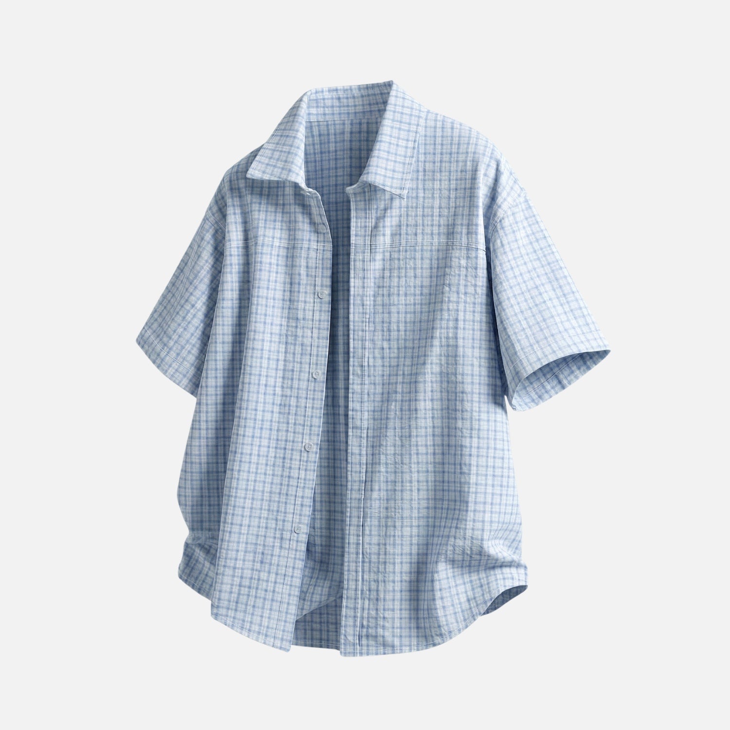 Colorblock Plaid Shirt