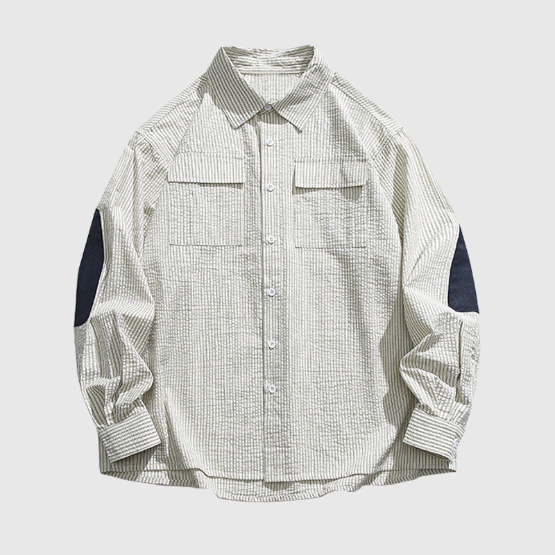 Camisas vintage de rayas en contraste