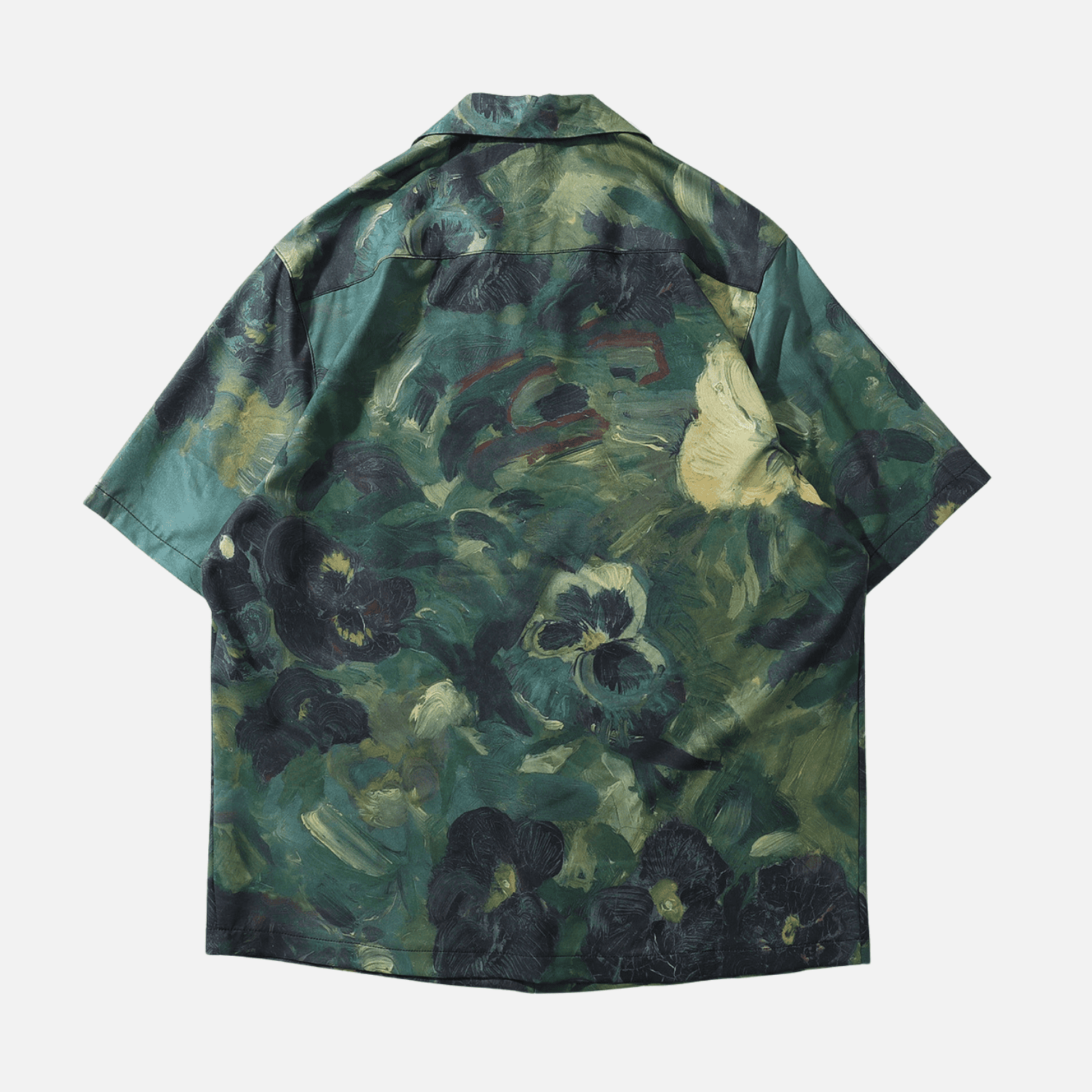 Camisa con pintura al óleo de flores
