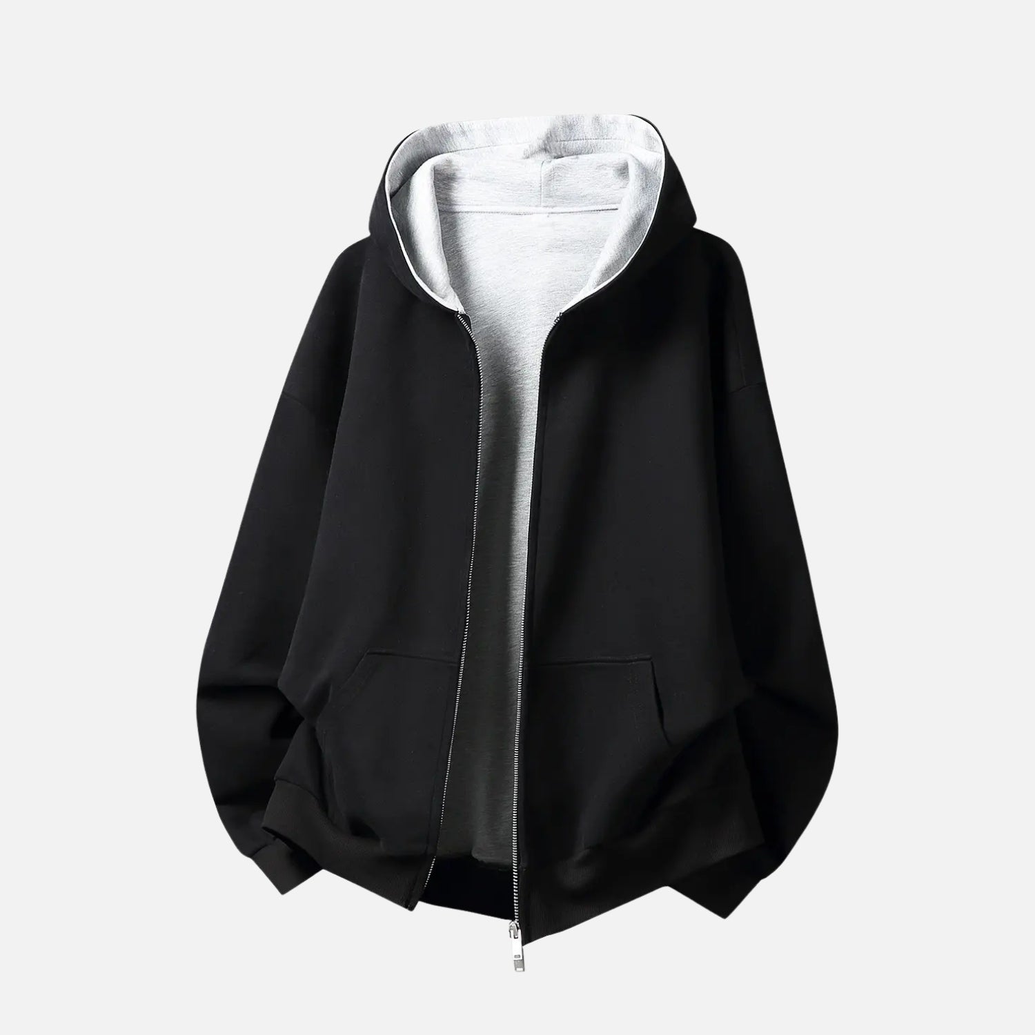 Heavyweight Colorblock Zip-Up Hoodie