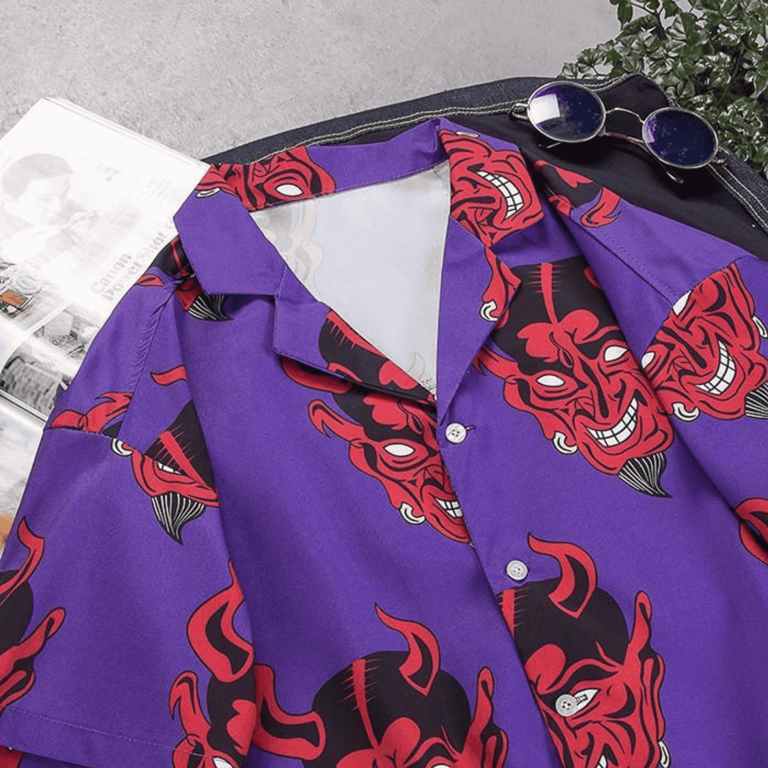 Teufel-Druck-Sommer-Shirt