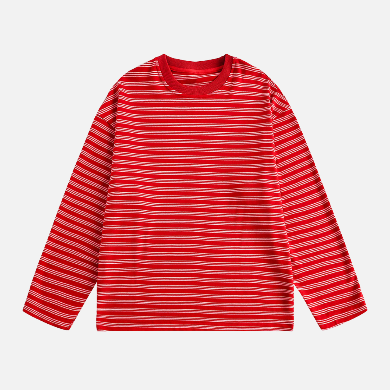Striped Crewneck Long Sleeve Tee