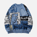 Dinosaur Hearts Jacquard Sweater