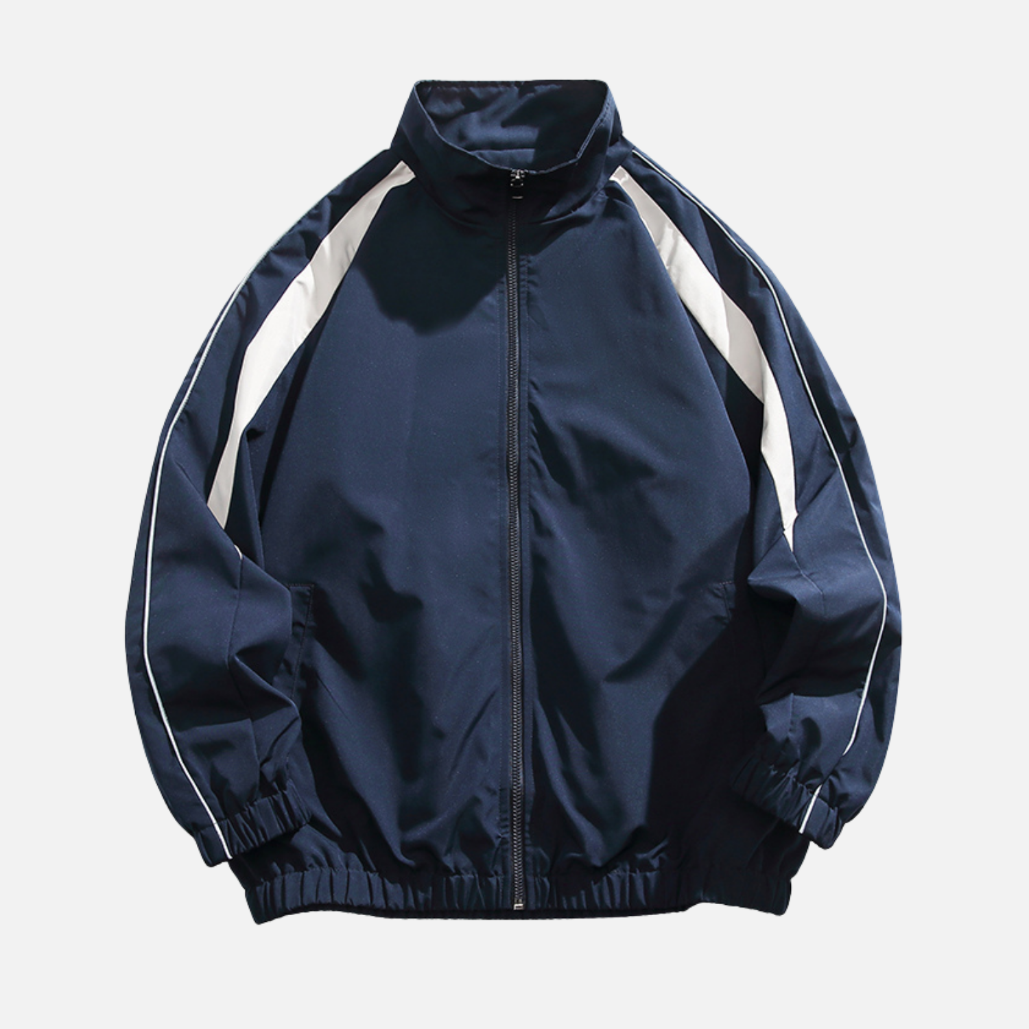 Patchwork Stand Collar Jacket